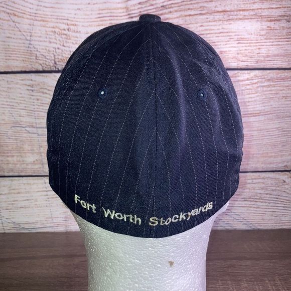 Vintage Small/Medium FlexFit Lusky’s /Ryon’s Stockyards Blue Fitted Hat - Picture 5 of 12